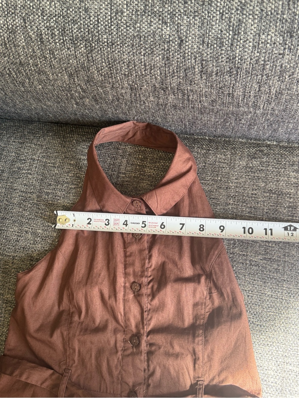 Maggie & Zoe Chocolate Brown Halter Tie-Waist Dress - Picture 8 of 10